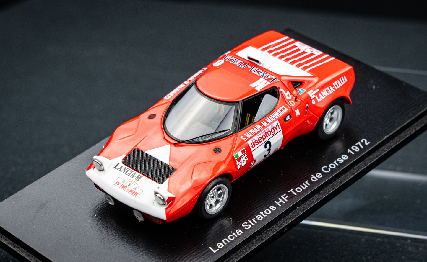 Lancia Stratos HF #3 S. Munari / M. Mannucci - Tour de Corse 1972 - Spark 1:43