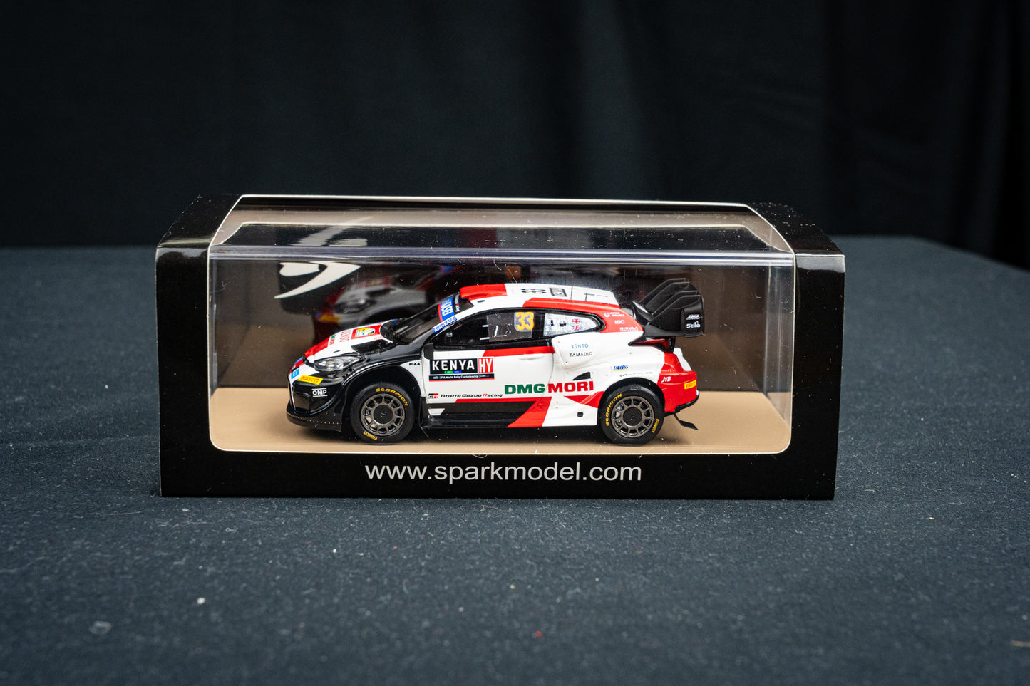 Toyota GR Yaris Rallye1 #33 E. Evans / S. Martin - 2nd Safari Rallye Kenya 2022 - Spark 1:43