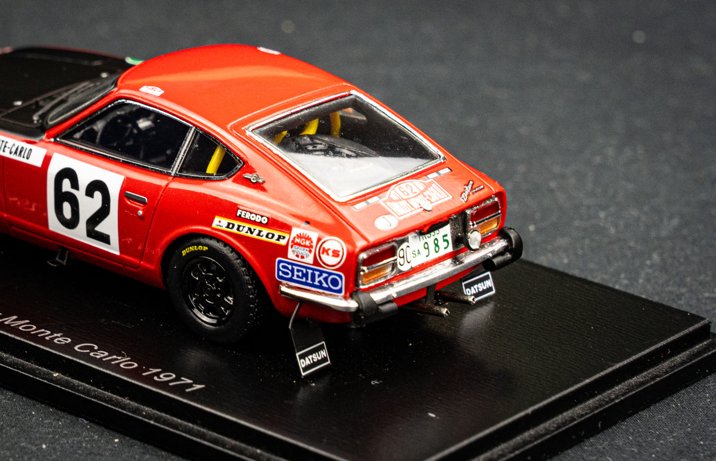 Datsun 240Z #62 Rauno Altonen / Paul Easter - 5th Rallye Monte Carlo 1971 - Spark 1:43