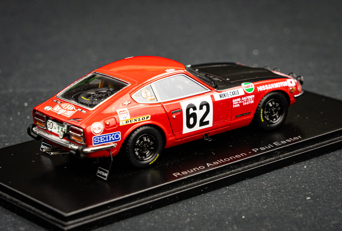 Datsun 240Z #62 Rauno Altonen / Paul Easter - 5th Rallye Monte Carlo 1971 - Spark 1:43