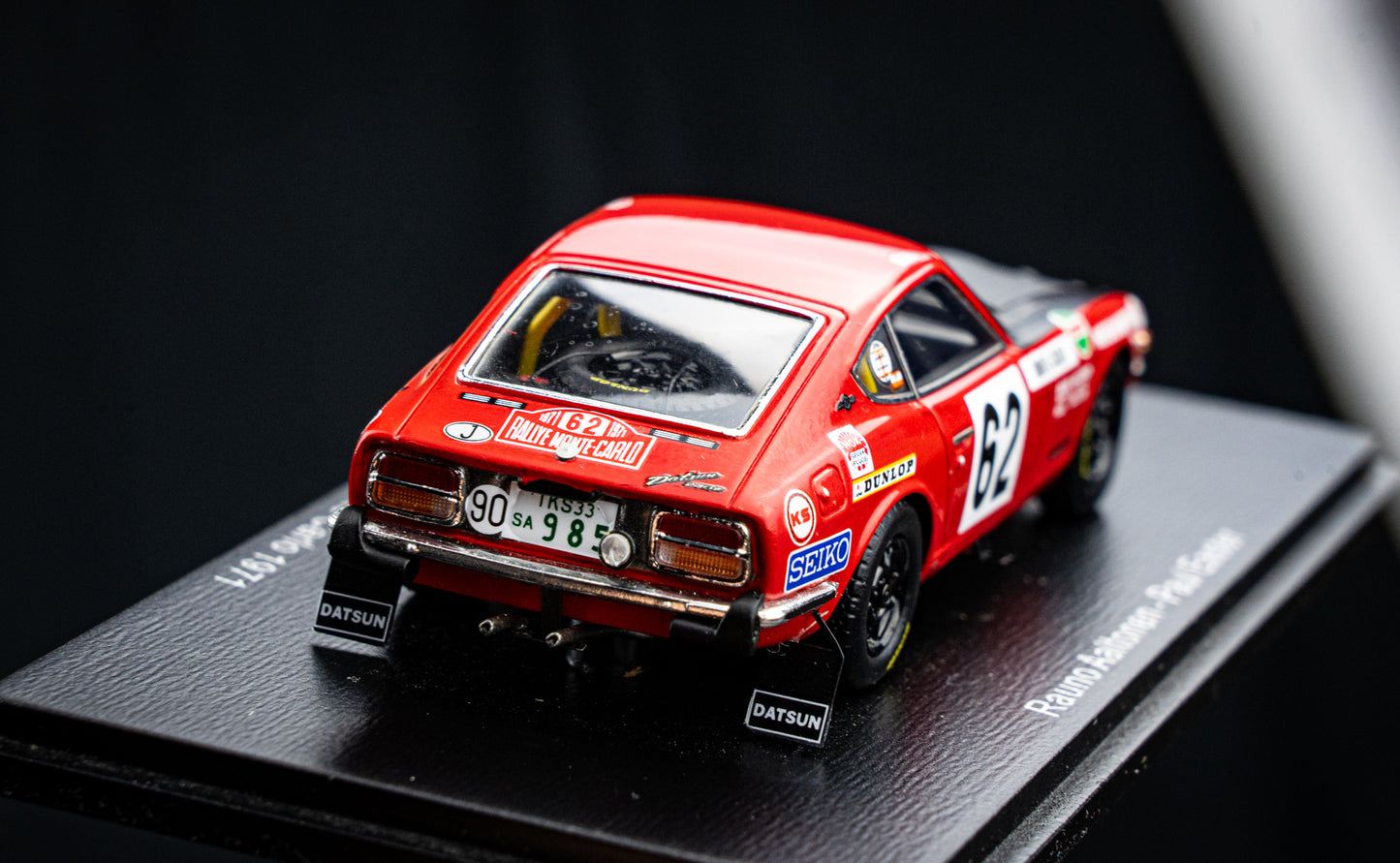 Datsun 240Z #62 Rauno Altonen / Paul Easter - 5th Rallye Monte Carlo 1971 - Spark 1:43