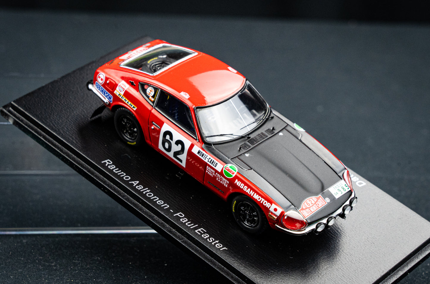 Datsun 240Z #62 Rauno Altonen / Paul Easter - 5th Rallye Monte Carlo 1971 - Spark 1:43