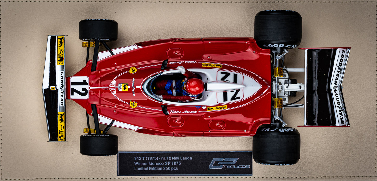 Niki Lauda Ferrari 312T #12 lim. 250 pcs. - Winner GP Monaco 1975 - GP Replicas 1:18