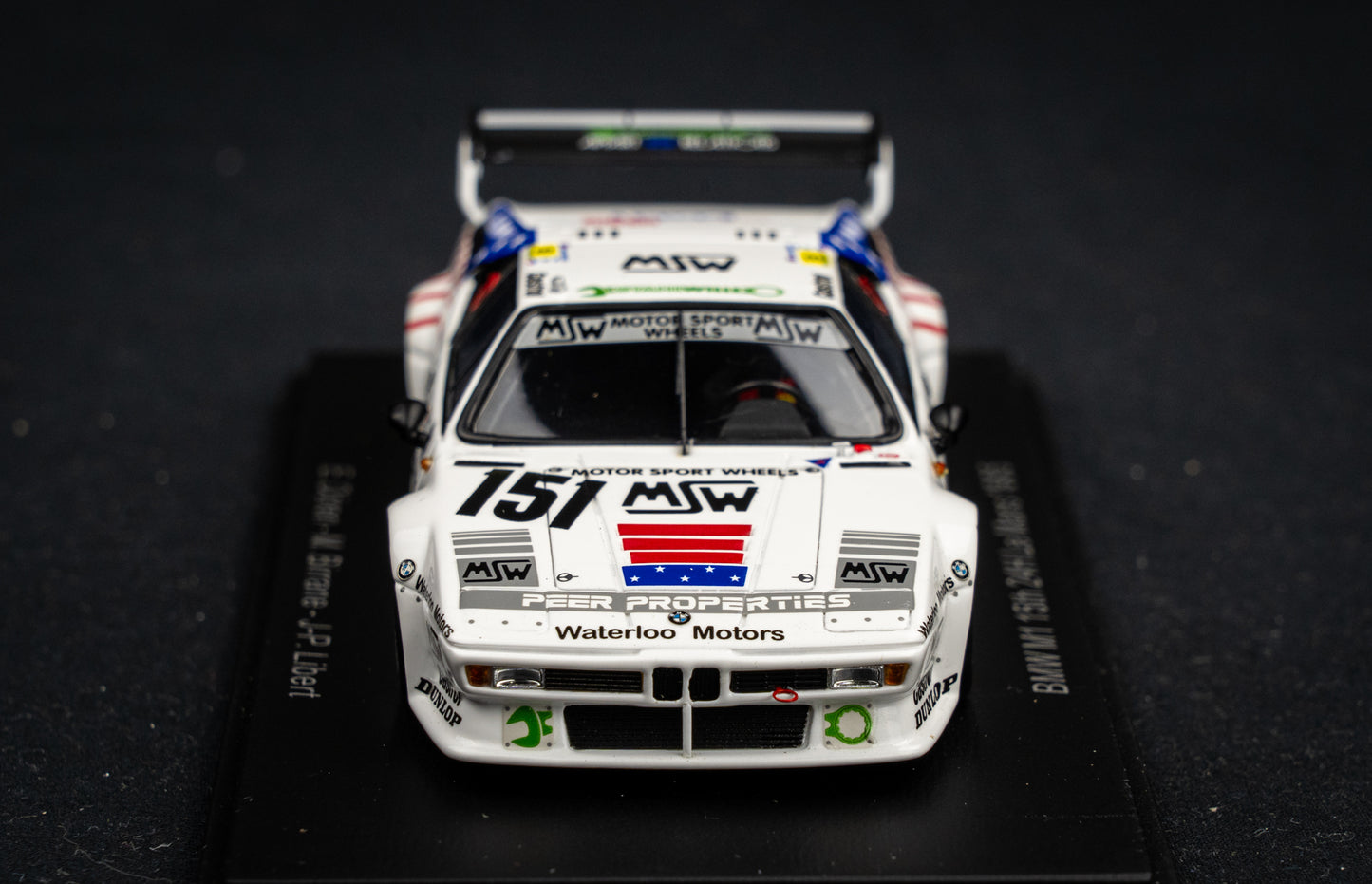 BMW M1 #151 Dören / Birrane / Libert - 15th 24h LeMans 1985 - Spark 1:43