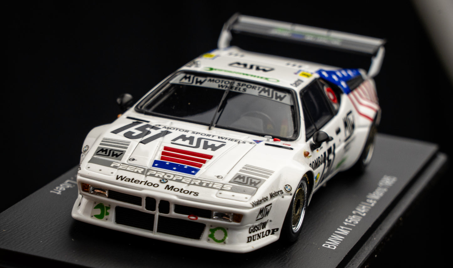 BMW M1 #151 Dören / Birrane / Libert - 15th 24h LeMans 1985 - Spark 1:43