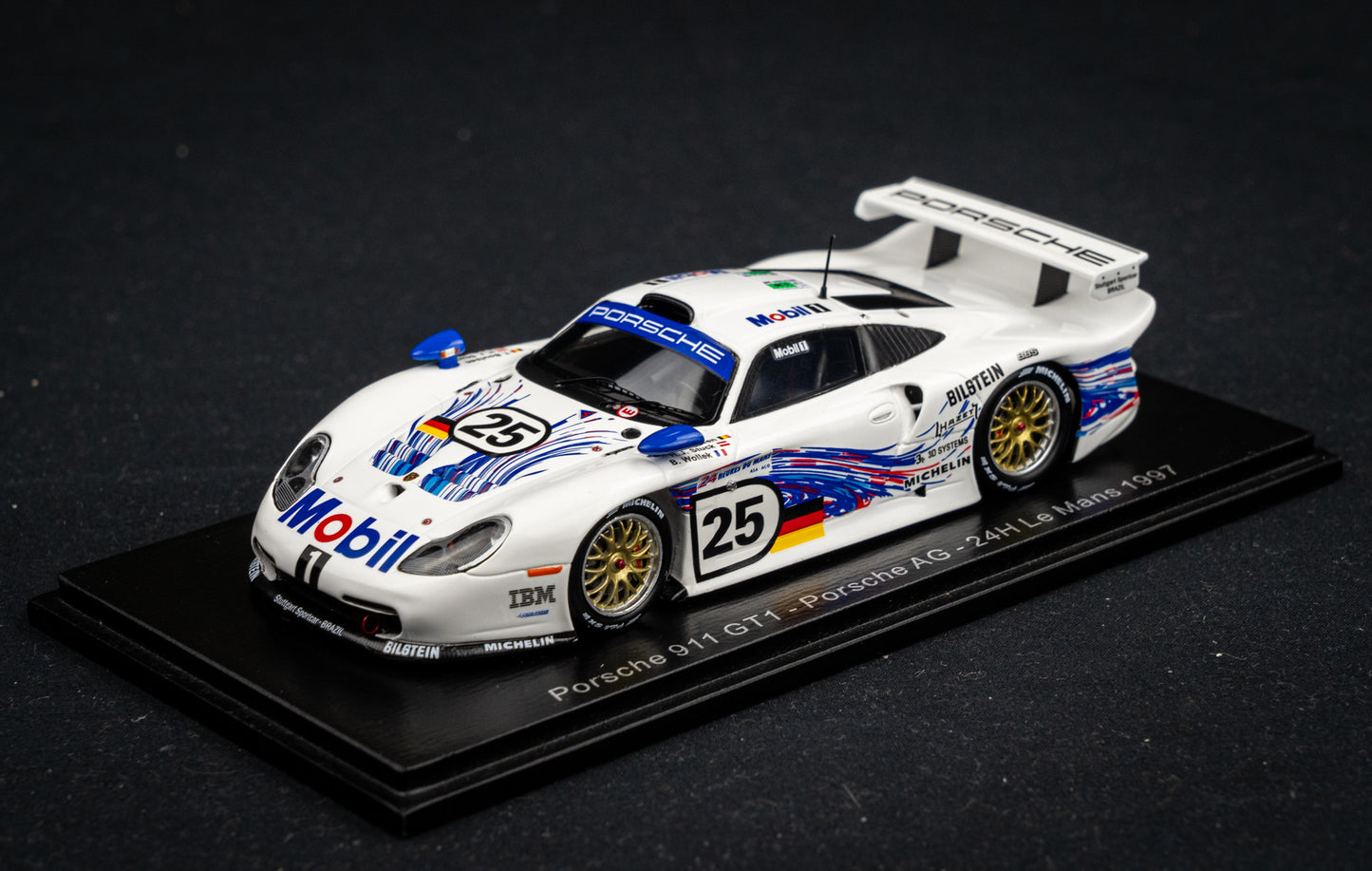 Porsche 911 GT1 #25 Stuck / Wollek / Boutsen - 24h LeMans 1997 - Spark 1:43