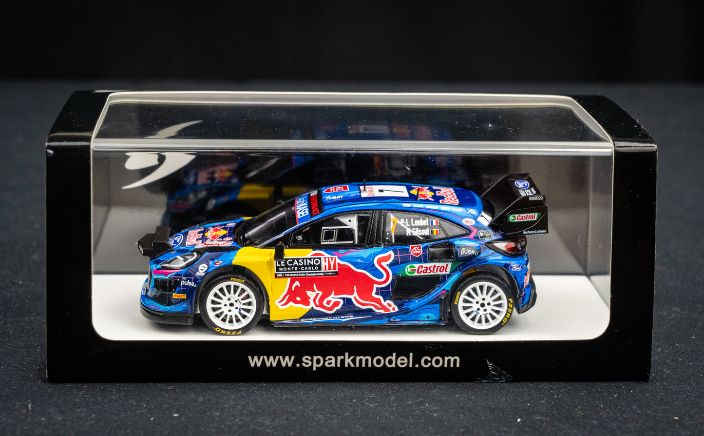 Ford Puma Rallye1 #7 Loubet / Gilsoul - Rallye Monte Carlo 2023 - Spark 1:43