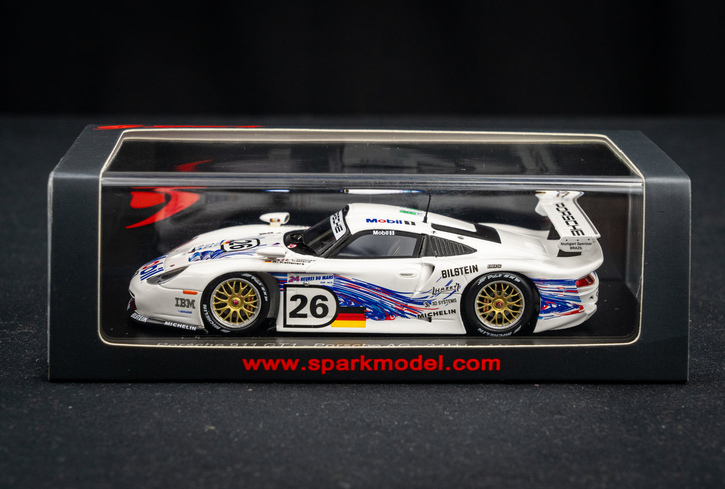 Porsche 911 GT1 #26 Kelleners / Collard / Dalmas - 24h LeMans 1997 - Spark 1:43