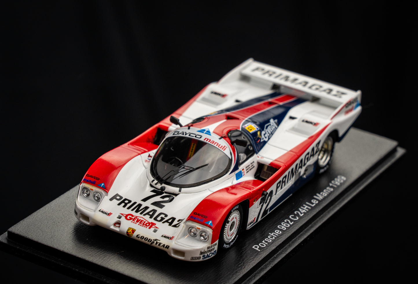 Porsche 962C #72 Yver / Belmondo / Lässig - 24h LeMans 1989 - Spark 1:43