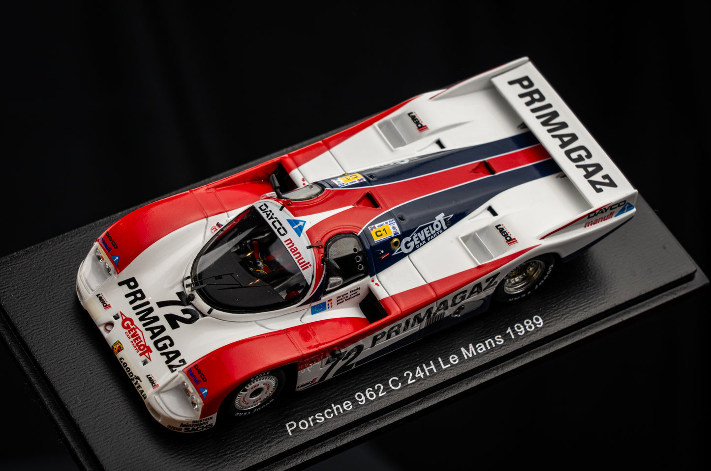 Porsche 962C #72 Yver / Belmondo / Lässig - 24h LeMans 1989 - Spark 1:43