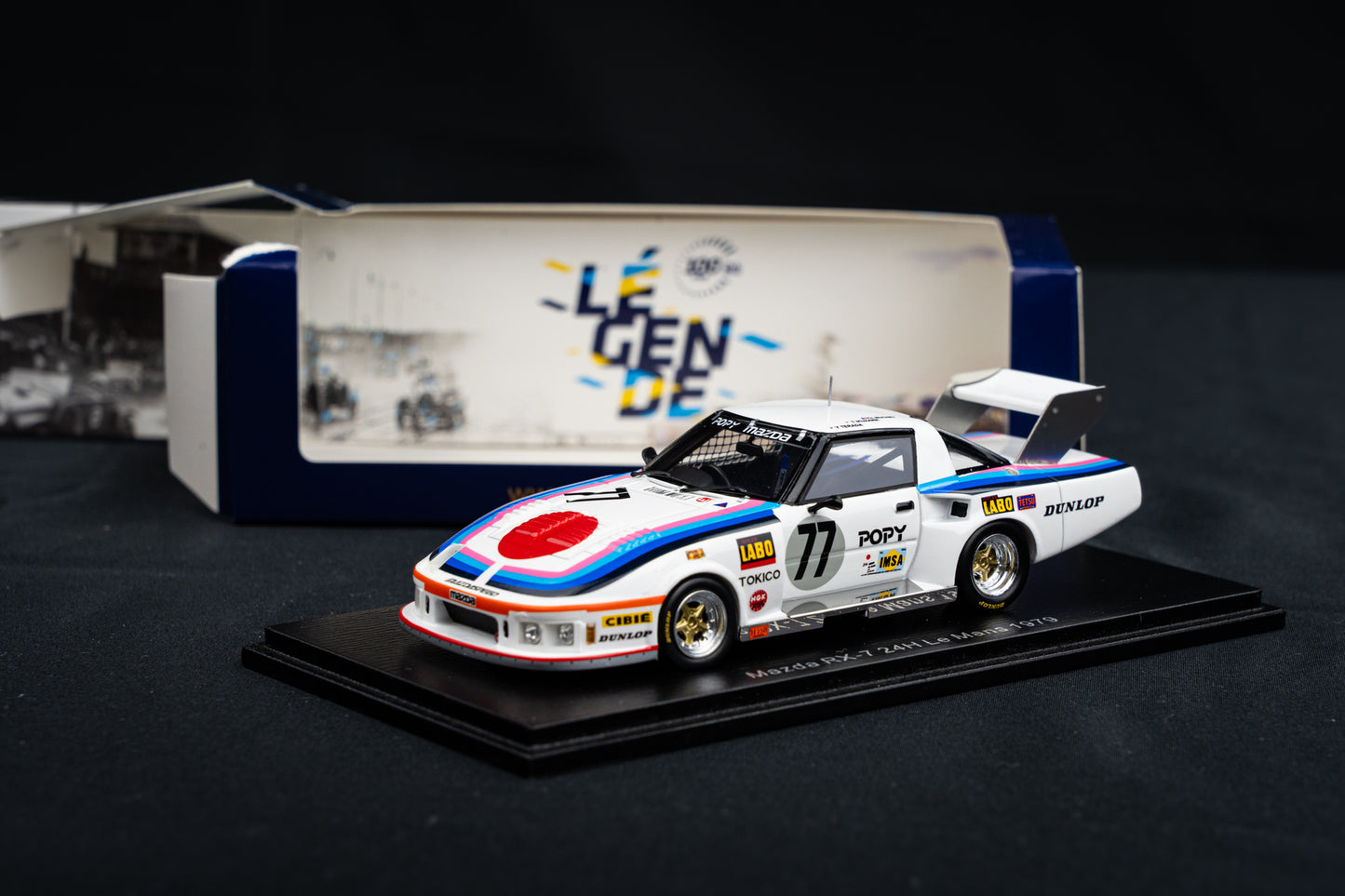 Mazda RX7 #77 24h LeMans 1976 - Ikuzawa / Terada / Buchet - Spark 1:43