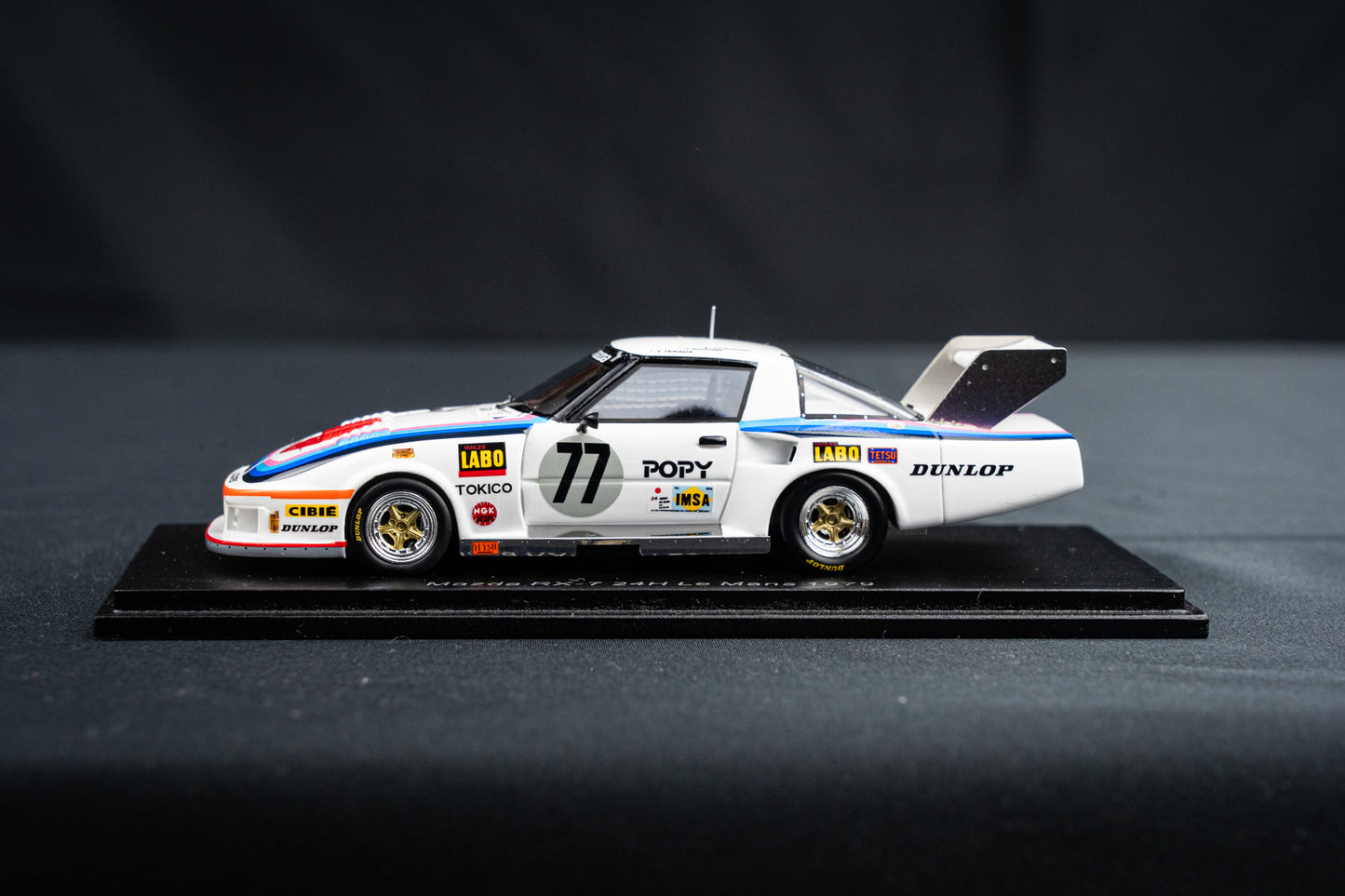 Mazda RX7 #77 24h LeMans 1976 - Ikuzawa / Terada / Buchet - Spark 1:43