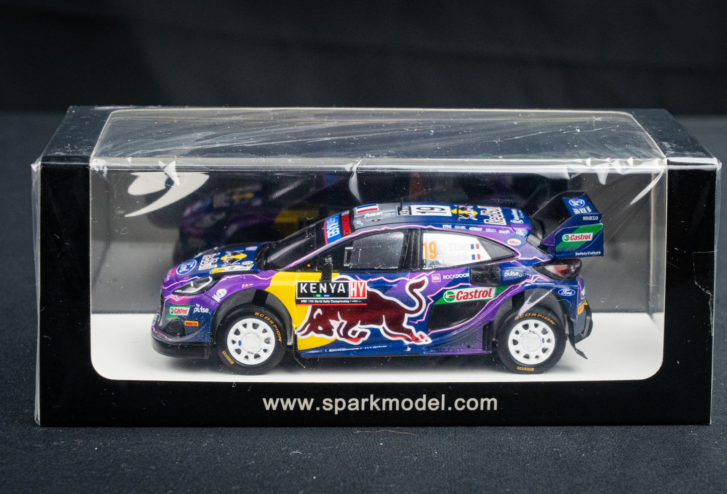 Ford Puma Rallye1 #19 S. Loeb / Galmiche - Safari Rallye Kenya 2022 - Spark 1:43