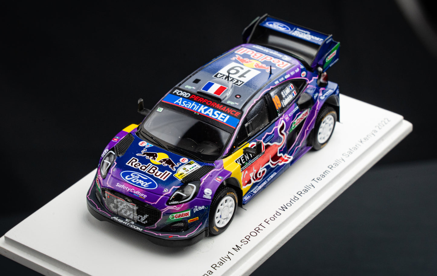 Ford Puma Rallye1 #19 S. Loeb / Galmiche - Safari Rallye Kenya 2022 - Spark 1:43