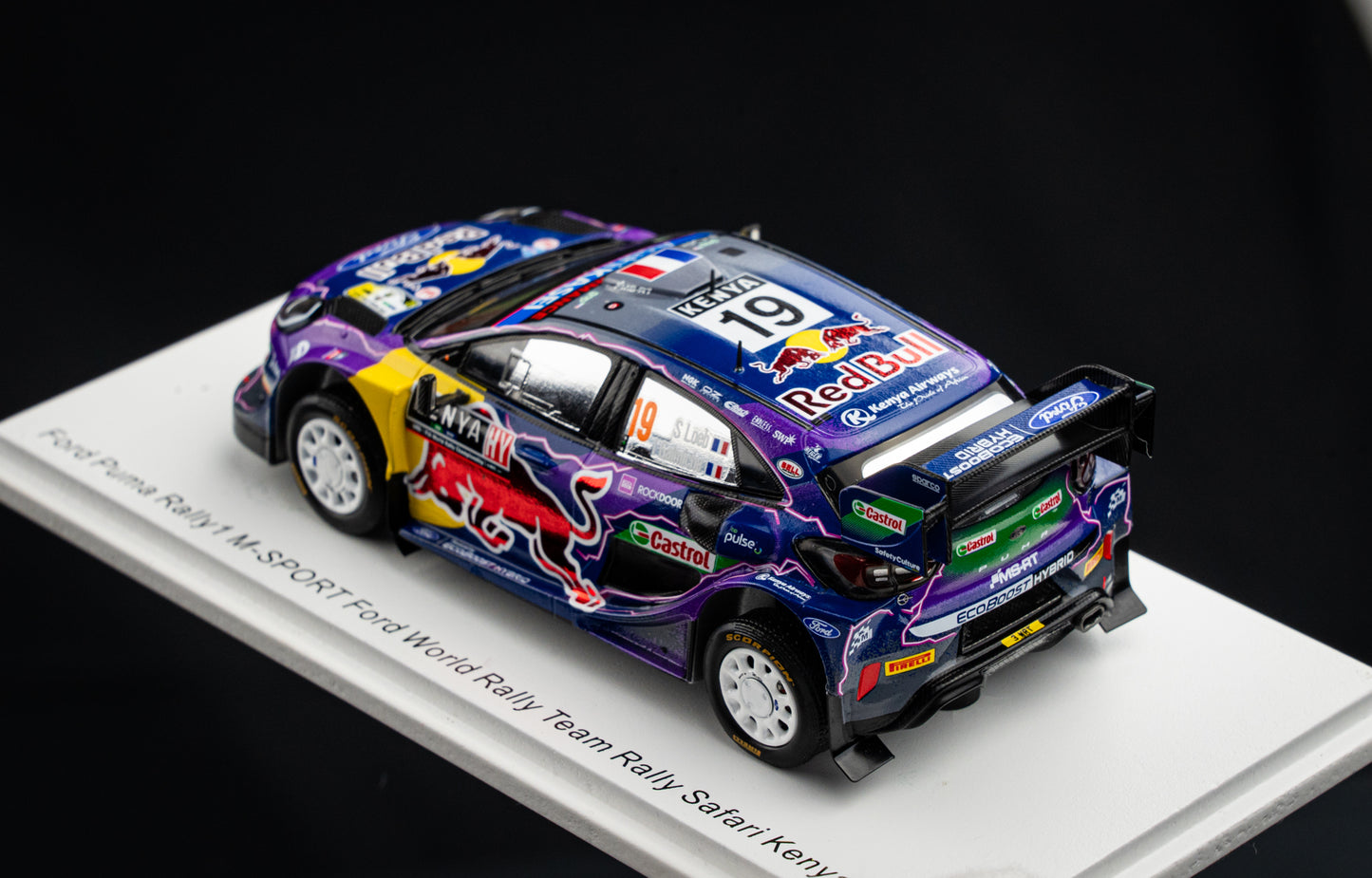 Ford Puma Rallye1 #19 S. Loeb / Galmiche - Safari Rallye Kenya 2022 - Spark 1:43