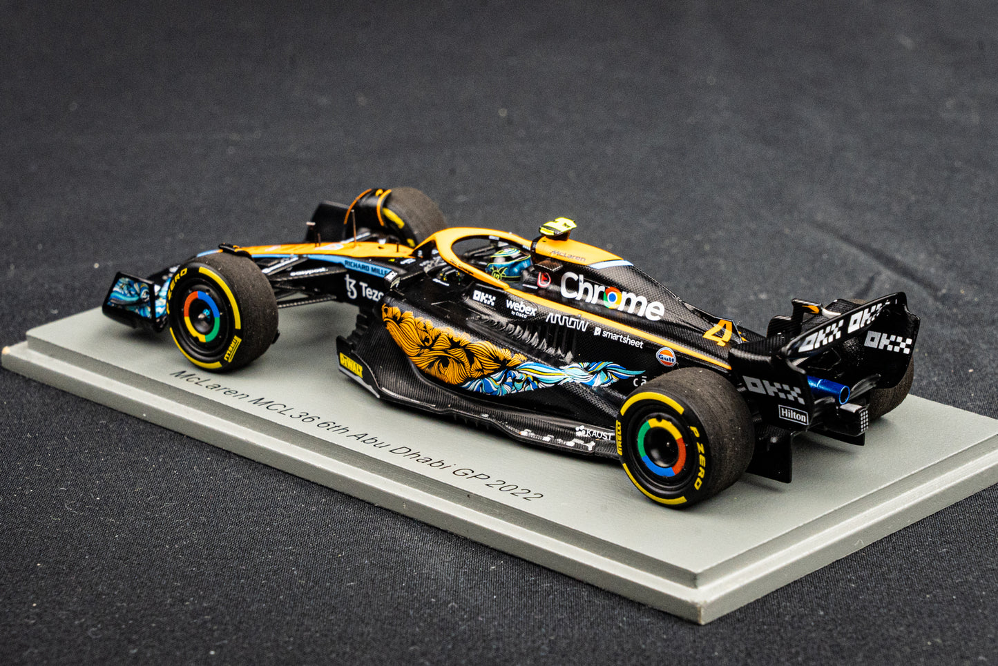 McLaren MCL36 #4 Lando Norris - P6 GP Abu Dhabi 2022  - Spark 1:43