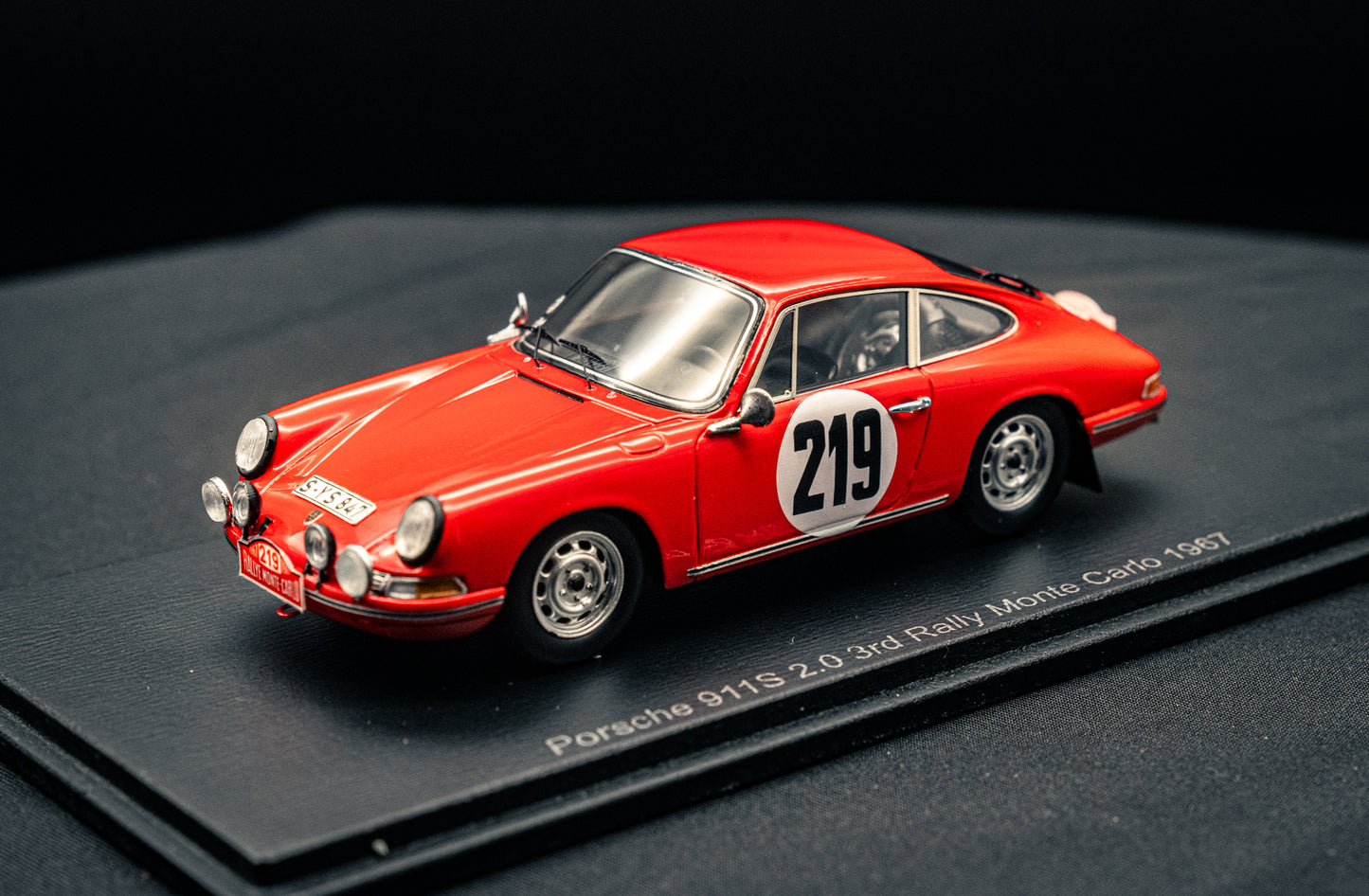 Porsche 911 S 2.0 #219 V.Elford / D.Stone - 3rd Rallye Monte Carlo 1967 - Spark 1:43