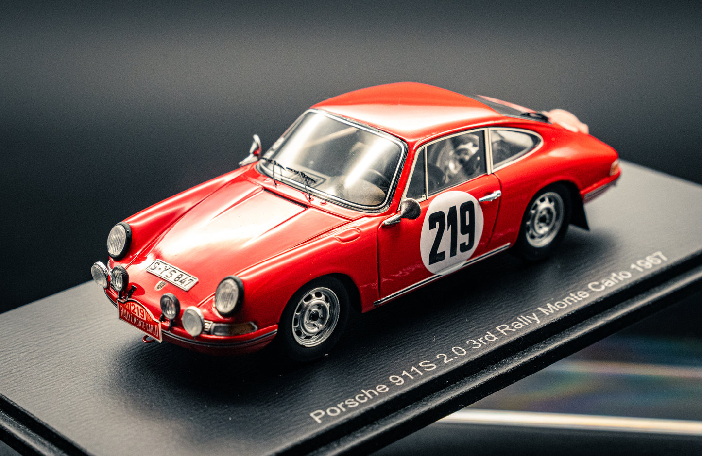 Porsche 911 S 2.0 #219 V.Elford / D.Stone - 3rd Rallye Monte Carlo 1967 - Spark 1:43