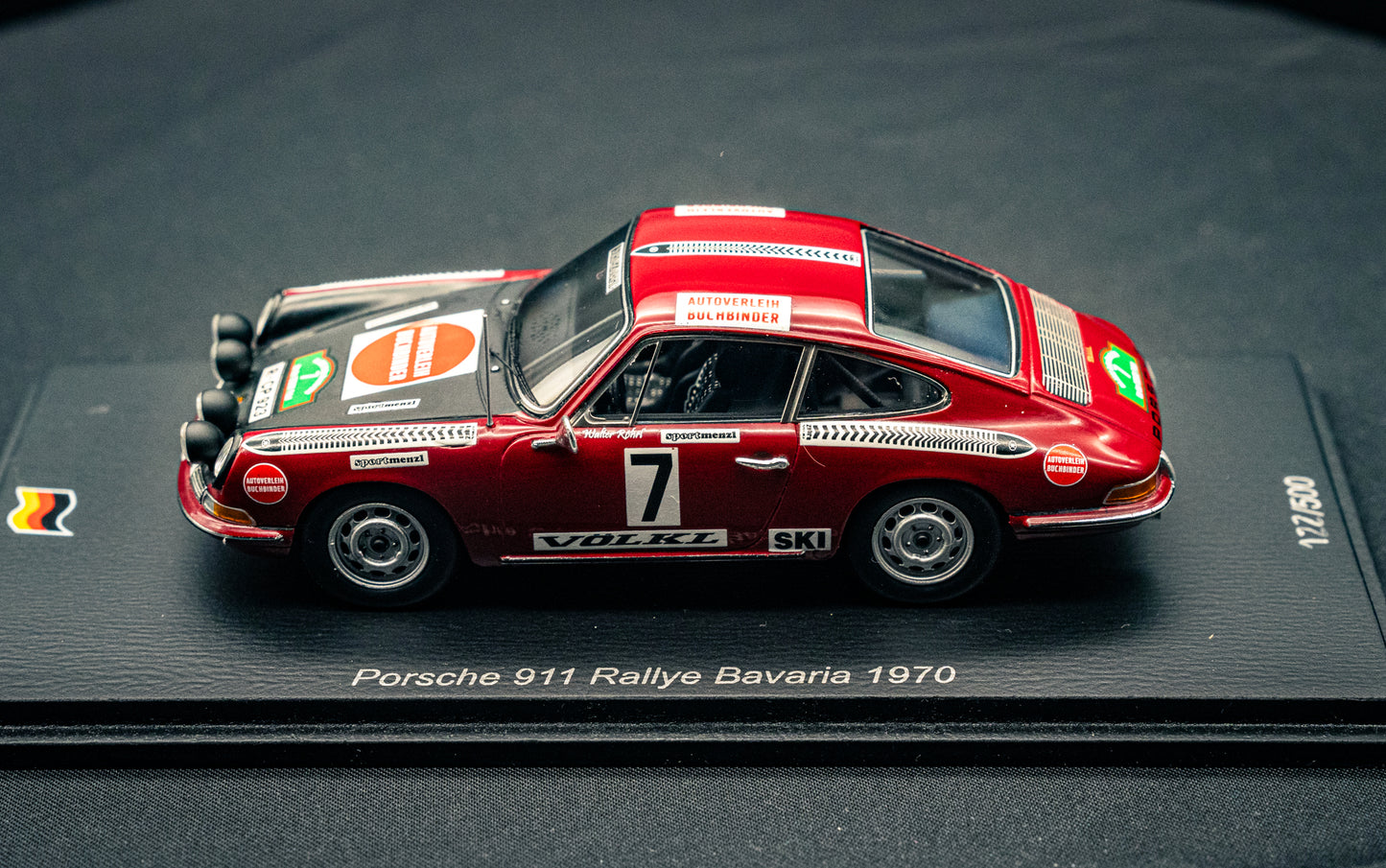 Porsche 911 #7 Walter Röhrl / H. Marecek Rallye Bavaria 1970 - lim. edition 1:43 Spark