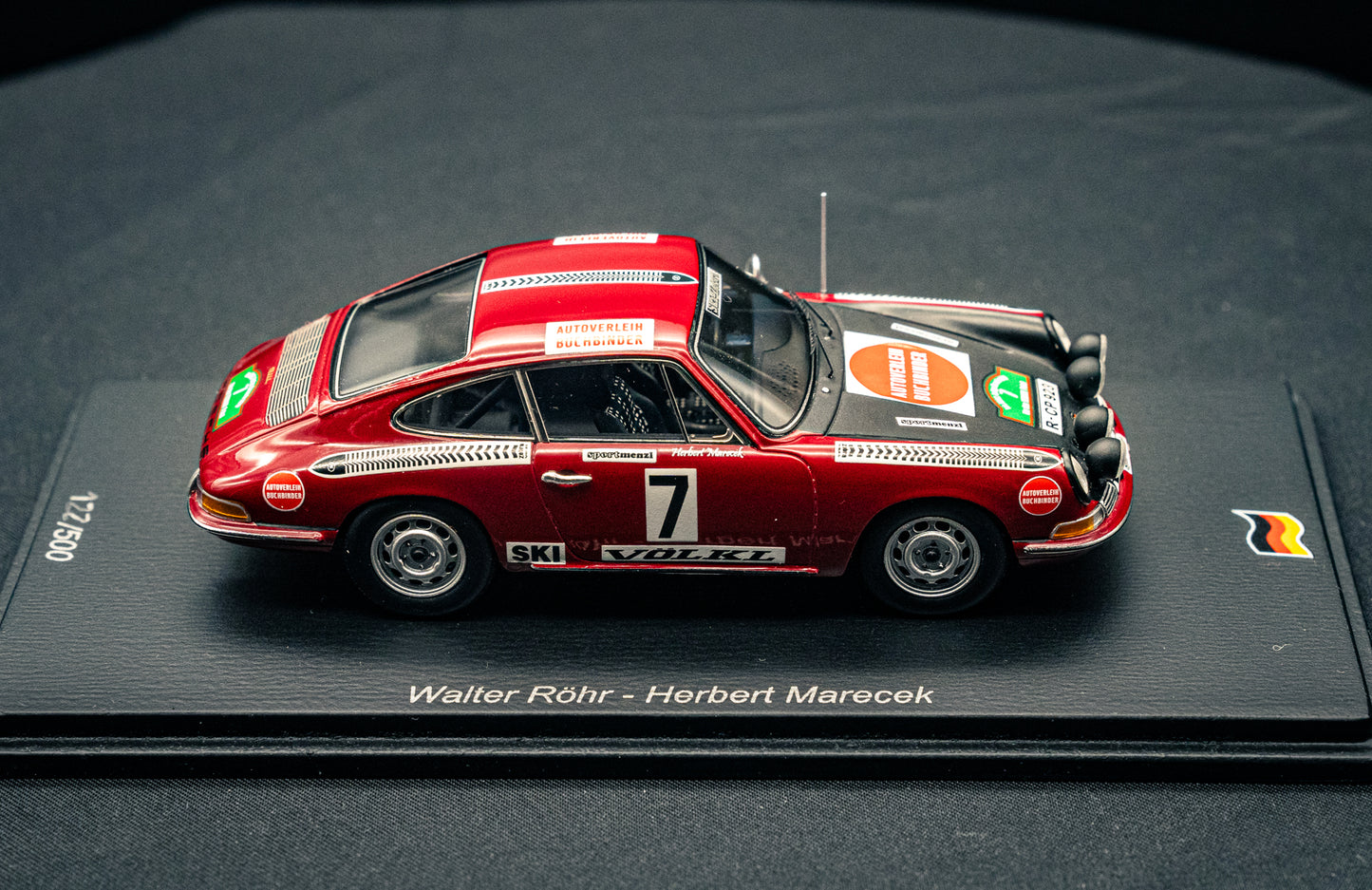 Porsche 911 #7 Walter Röhrl / H. Marecek Rallye Bavaria 1970 - lim. edition 1:43 Spark