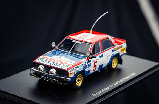 Datsun Violet GT #5 R. Aaltonen / L. Drews - 2nd Safari Rallye 1981 - Spark 1:43