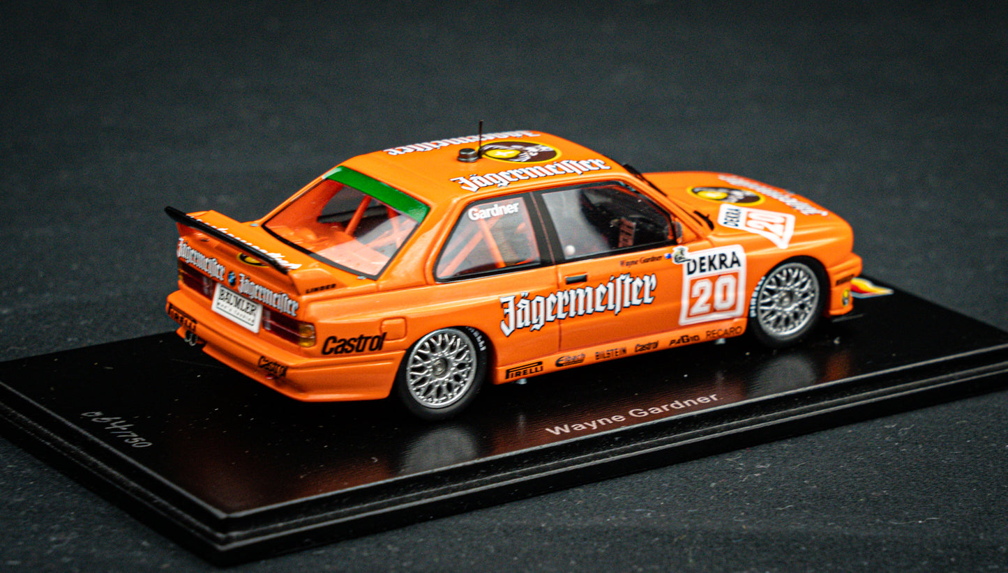 BMW E30 M3 lim. edition 500 Stk. no.20 W. Gardner Team Linder - DTM 1992 - Spark 1:43