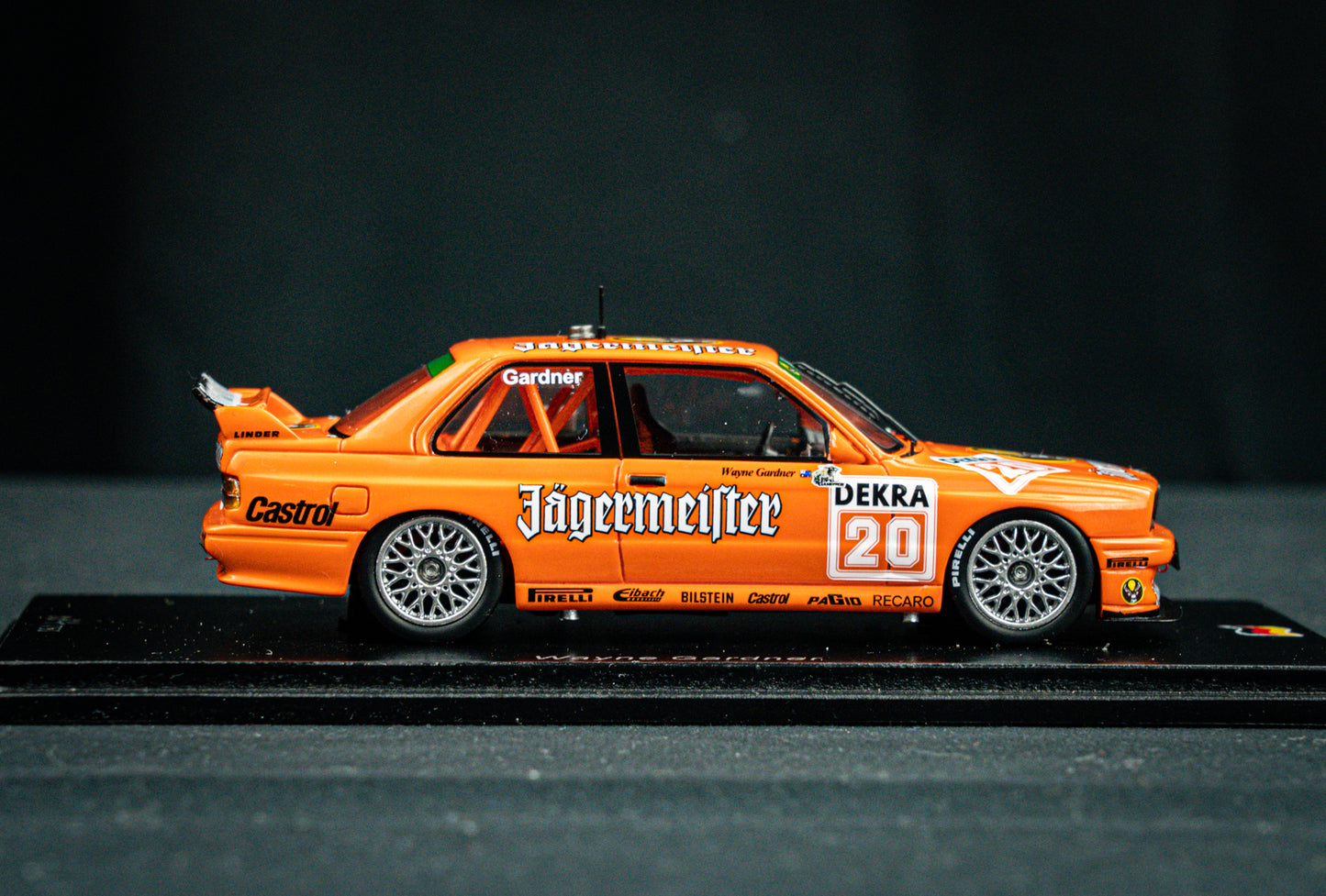 BMW E30 M3 lim. edition 500 Stk. no.20 W. Gardner Team Linder - DTM 1992 - Spark 1:43