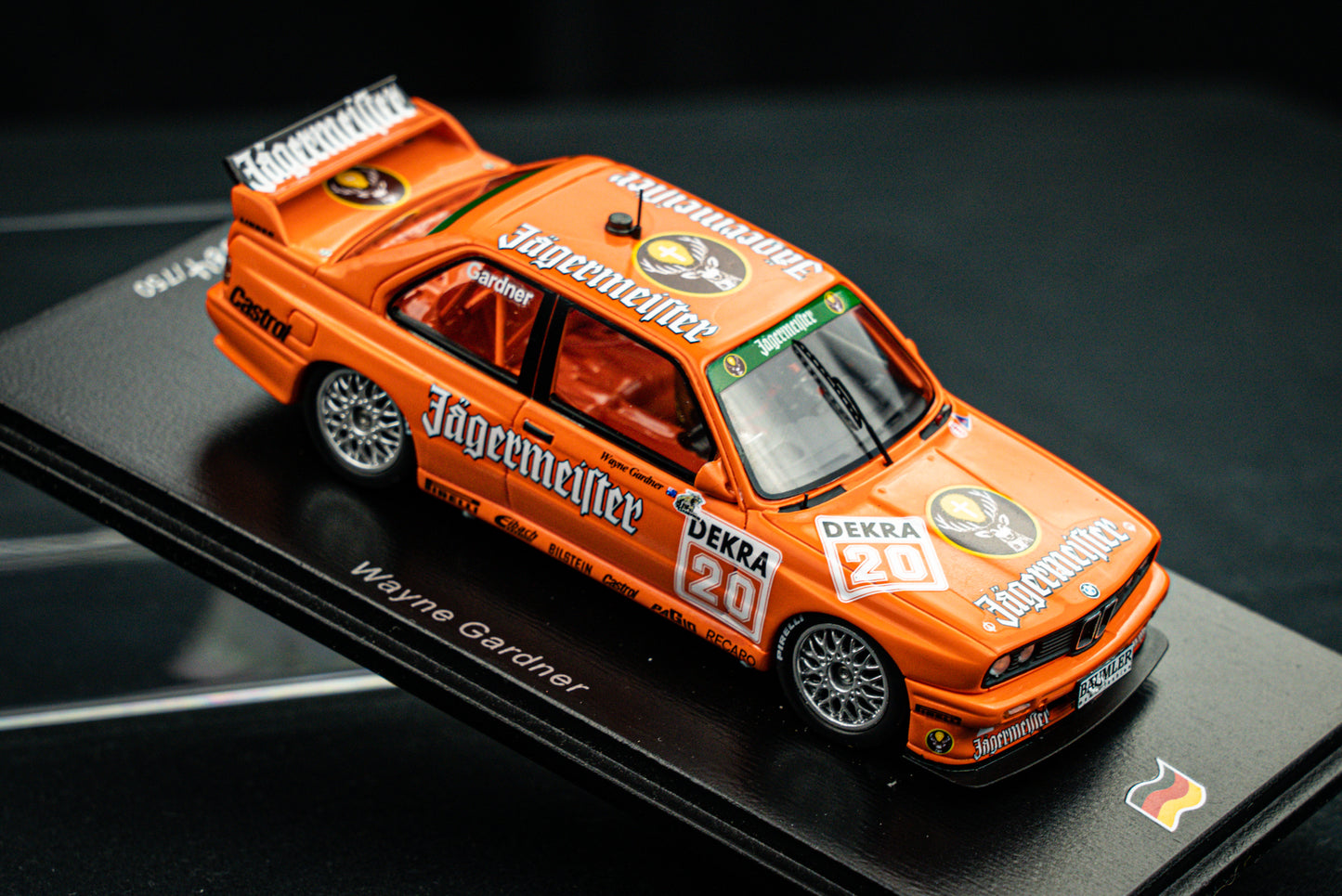 BMW E30 M3 lim. edition 500 Stk. no.20 W. Gardner Team Linder - DTM 1992 - Spark 1:43