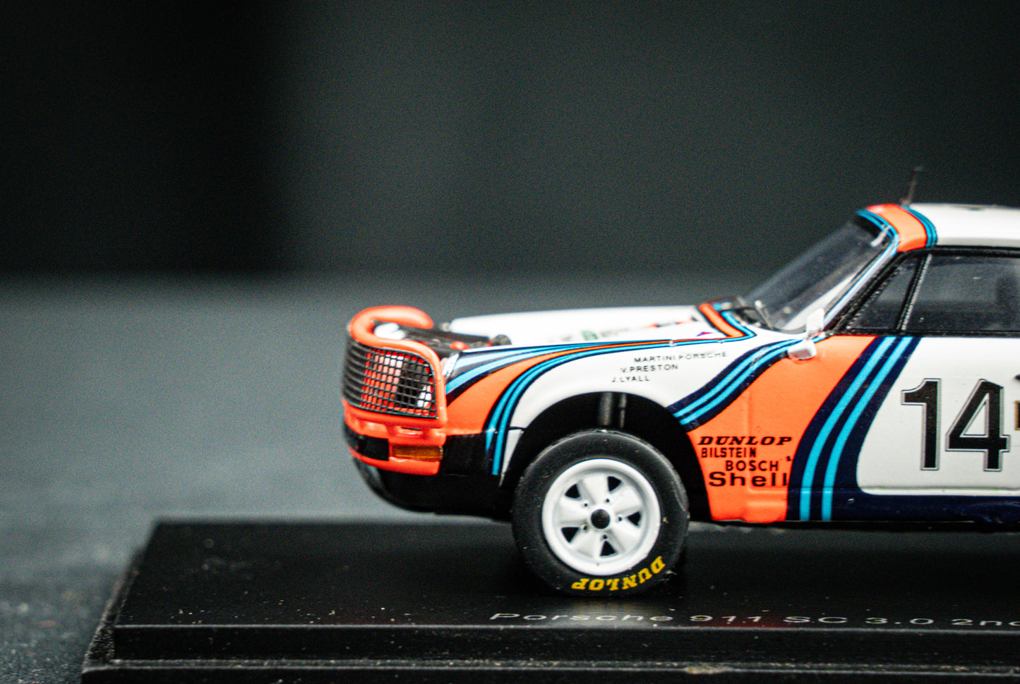 Porsche 911 SC 3.0 no.14 V. Preston jr. / Lyall - 2nd Safari Rallye 1978 - Spark 1:43