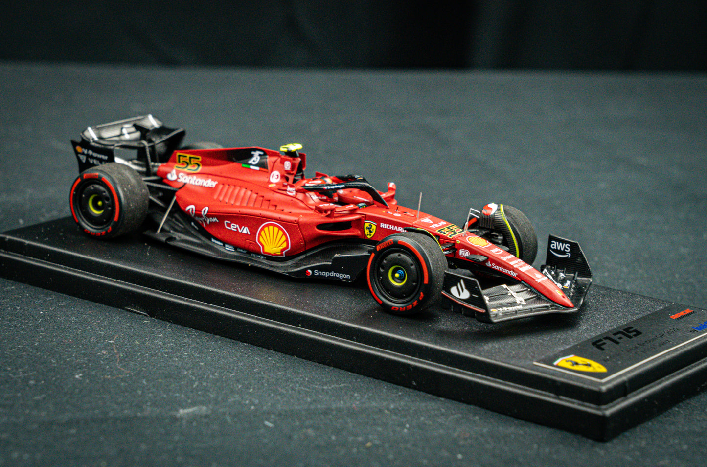 Carlos Sainz jr. Scuderia Ferrari F1-75 #55 Platz 1 GP Great Britain 2022 - Looksmart 1:43