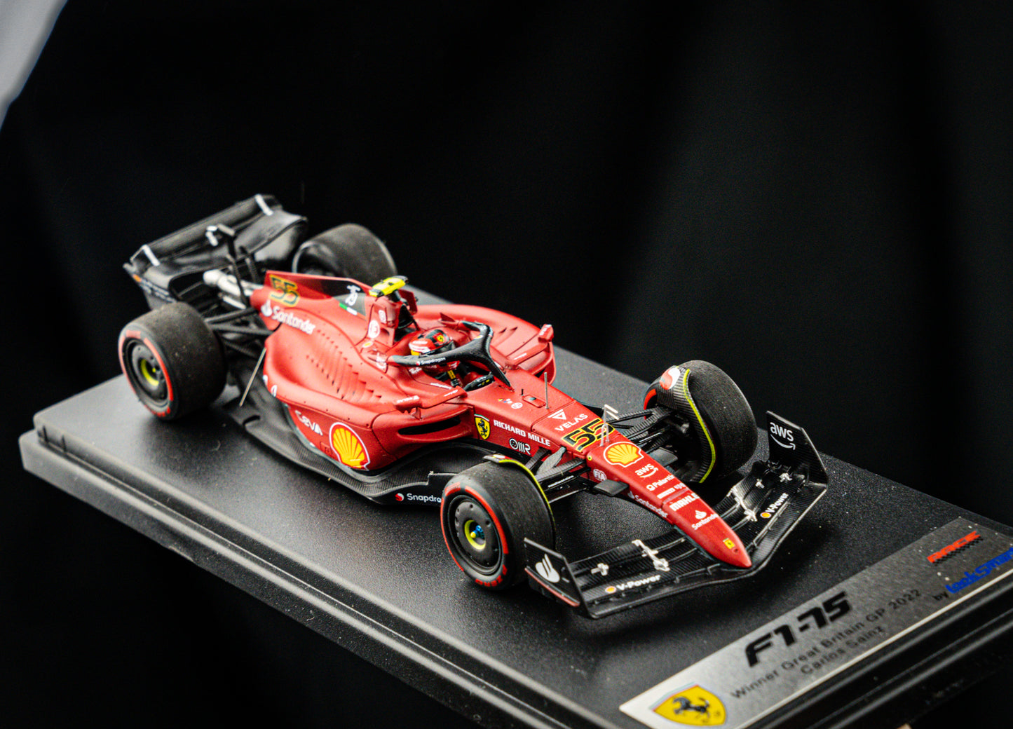 Carlos Sainz jr. Scuderia Ferrari F1-75 #55 Platz 1 GP Great Britain 2022 - Looksmart 1:43