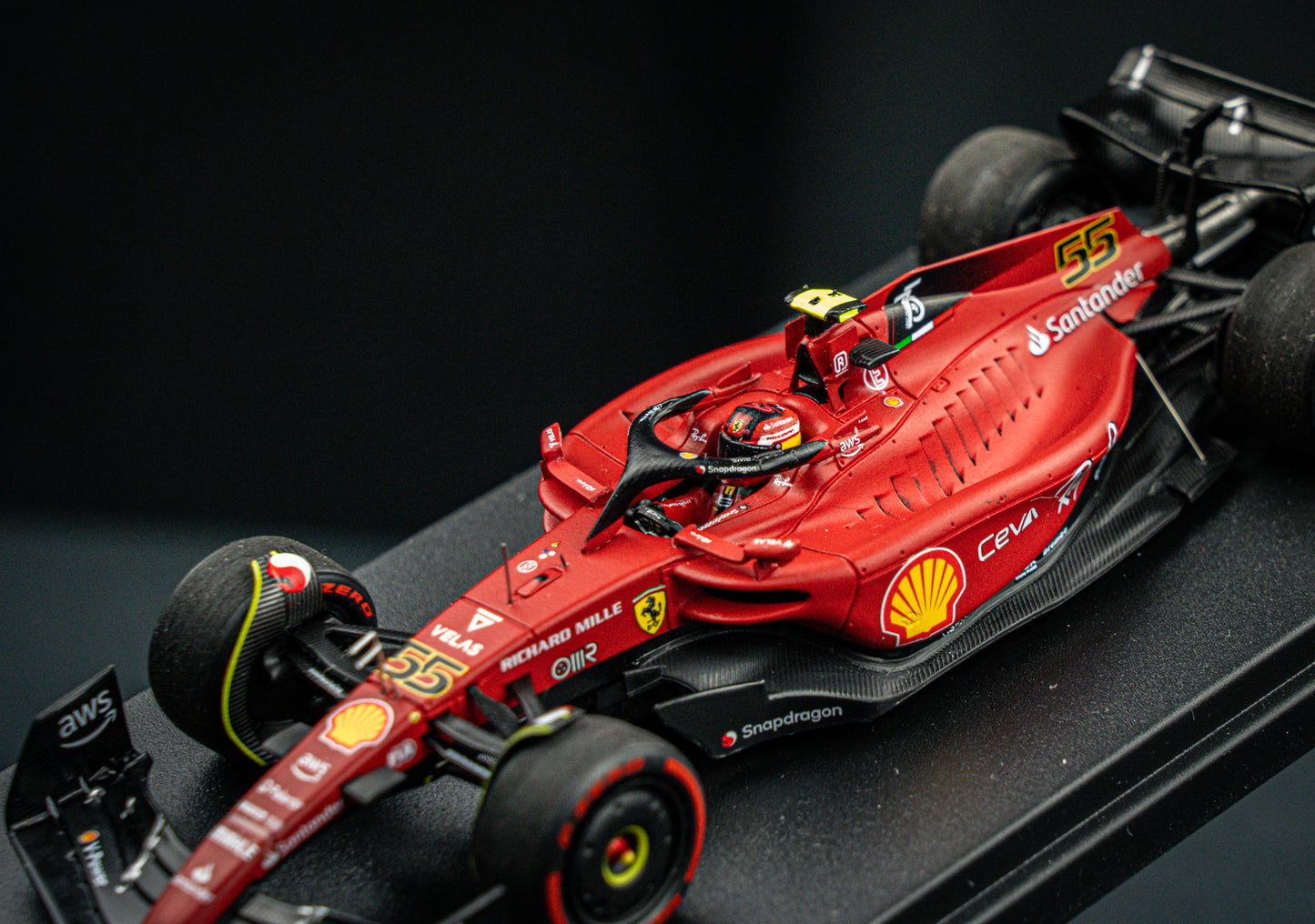 Carlos Sainz jr. Scuderia Ferrari F1-75 #55 Platz 1 GP Great Britain 2022 - Looksmart 1:43