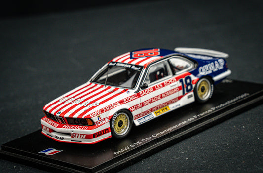 BMW 635csi lim. 500 pcs. #18 P. Gurdjian Championat de France Production 1985 Spark 1:43