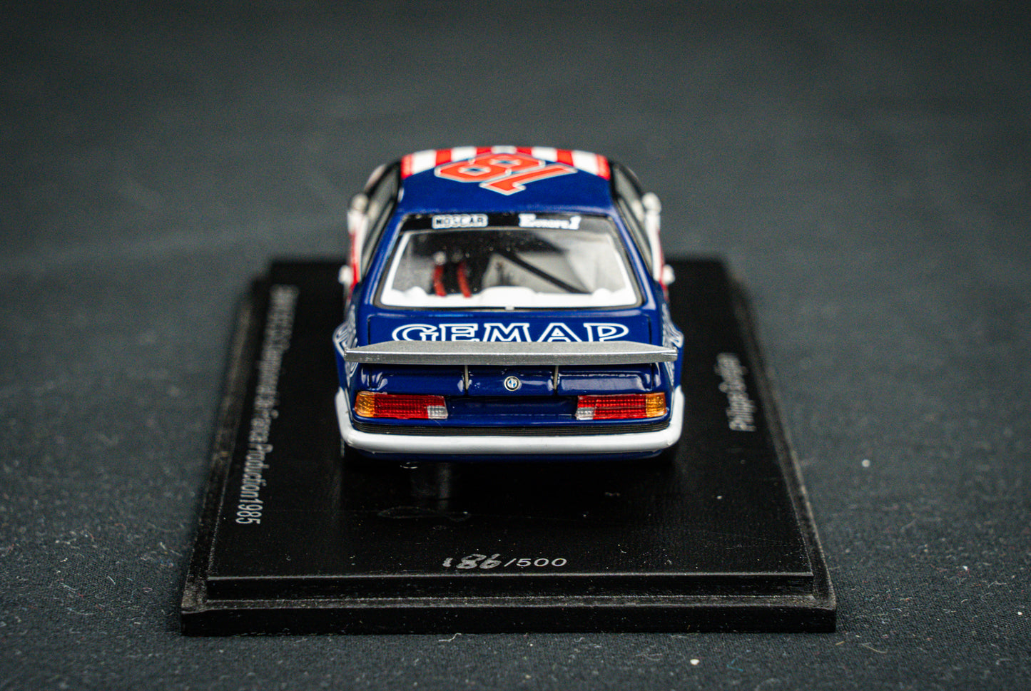 BMW 635csi lim. 500 pcs. #18 P. Gurdjian Championat de France Production 1985 Spark 1:43