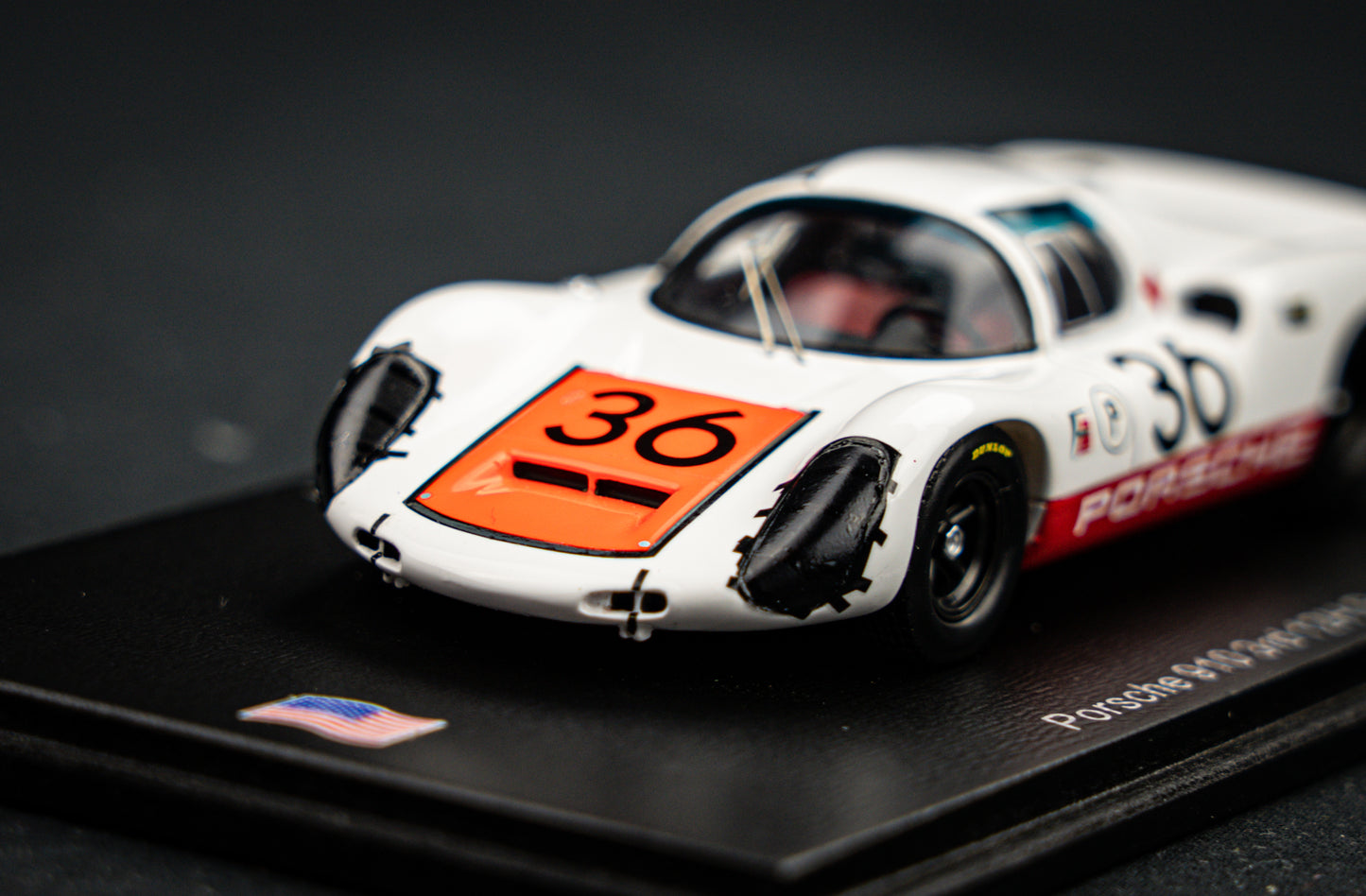 Porsche 910 lim. 500 pcs. #36 Patrick / Mitter / Rindt 3rd 12h Sebring 1967, Spark 1:43