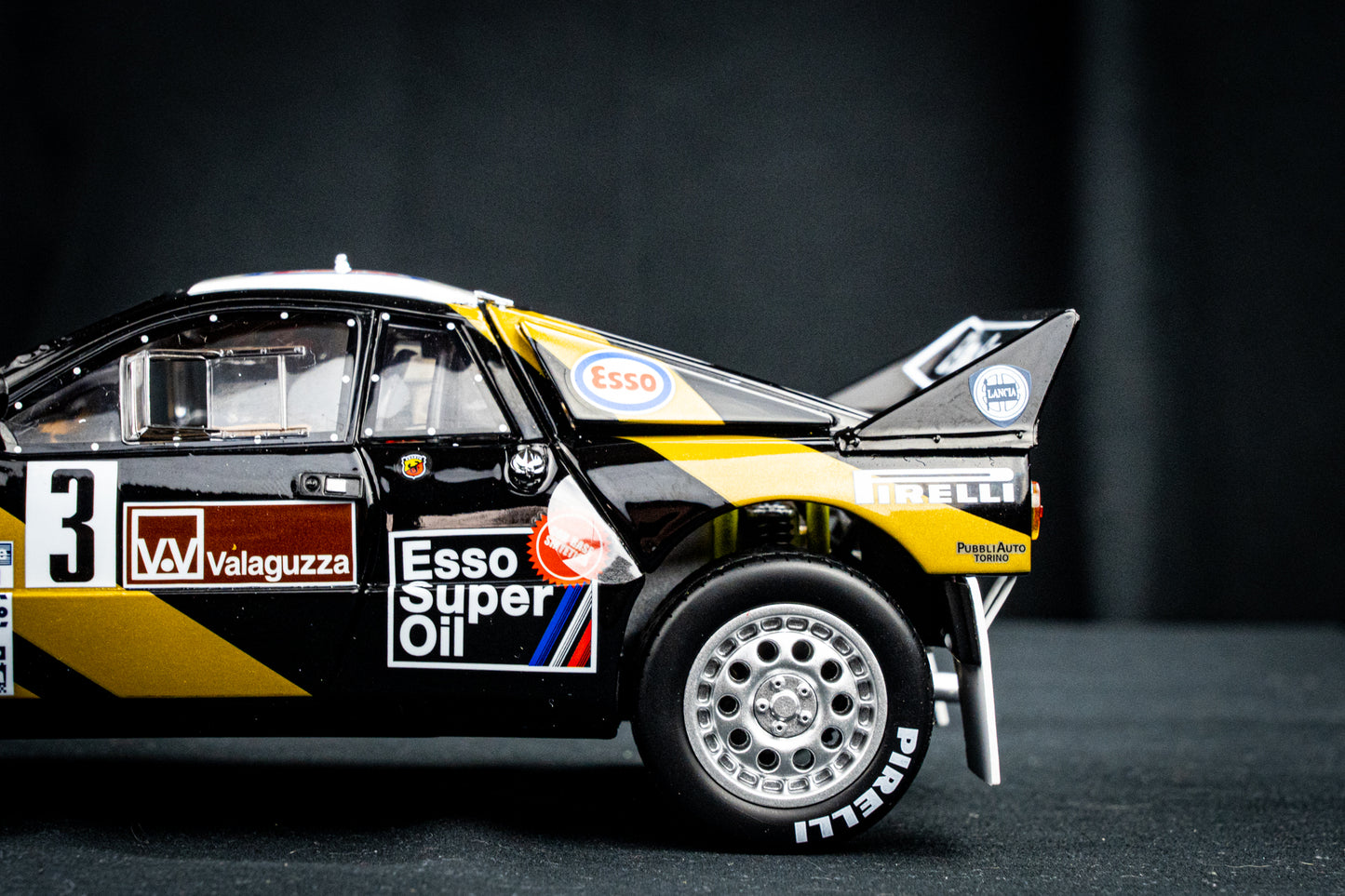 Lancia Rallye 037 #3 F. Tabaton / Tedeschini - P2 Targa Florio 1985 - Kyosho 1:18