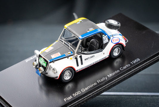 Fiat 500 Gamine #11 R.F. Dulbecco / Y.LeGraverend Rallye Monte Carlo 1969 Spark 1:43