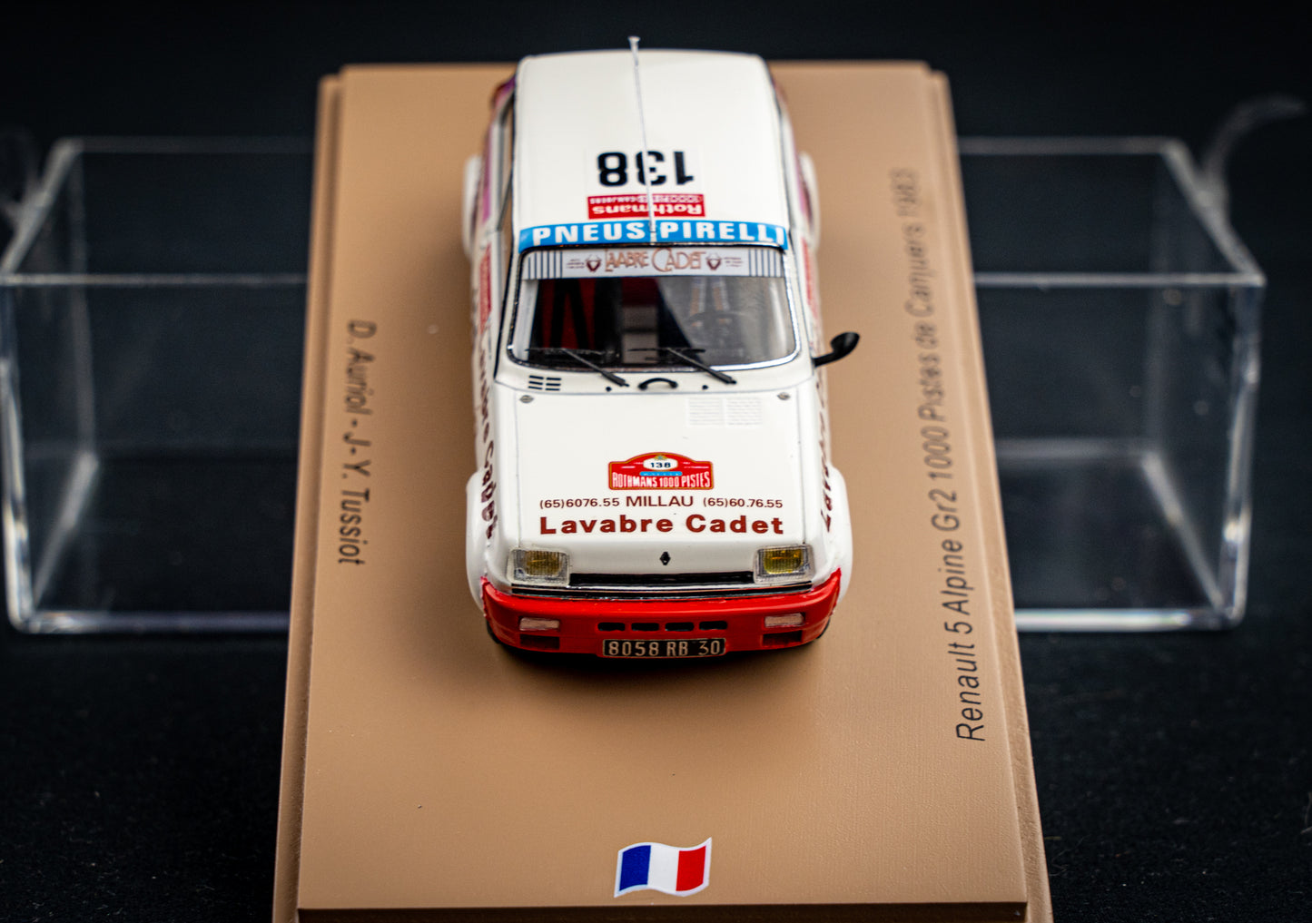 Renault 5 Alpine Gr.2 lim. 300 Stk. #138 D. Auriol / J.Y. Tussiot - Rallye 1000 Piste de Canjuers 83 Spark 1:43