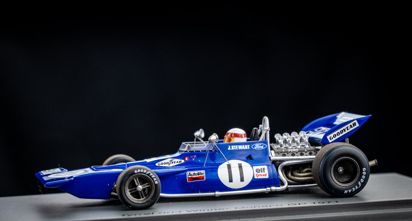 Tyrell 003 #11 Jackie Stewart, Winner GP Monte Carlo 1971 - Spark 1:43