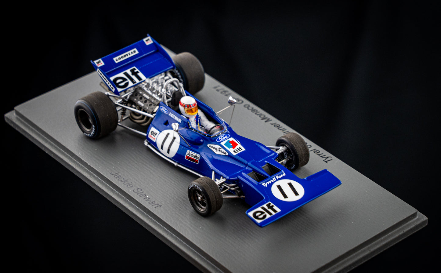 Tyrell 003 #11 Jackie Stewart, Winner GP Monte Carlo 1971 - Spark 1:43