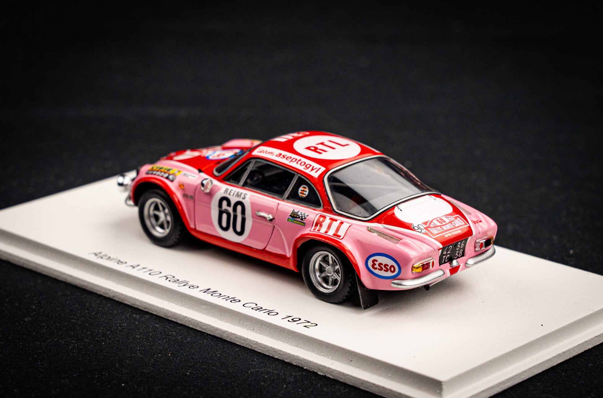 ALPINE A110 1600S 9° RALLYE MONTE CARLO 1971 JEAN VINATIER SPARK S6107 ALPINE A110 1600S 9° RALLYE MONTE CARLO 1971 JEAN VINATIER SPARK S6107