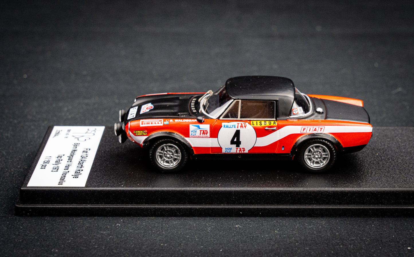 FIAT 124 Abarth Rallye lim. 150 pcs. #4 B. Waldegaard / H. Thorszelius - Rallye Portugal 1973 - Trofeu 1:43