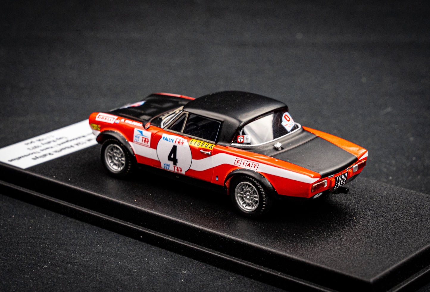 FIAT 124 Abarth Rallye lim. 150 pcs. #4 B. Waldegaard / H. Thorszelius - Rallye Portugal 1973 - Trofeu 1:43