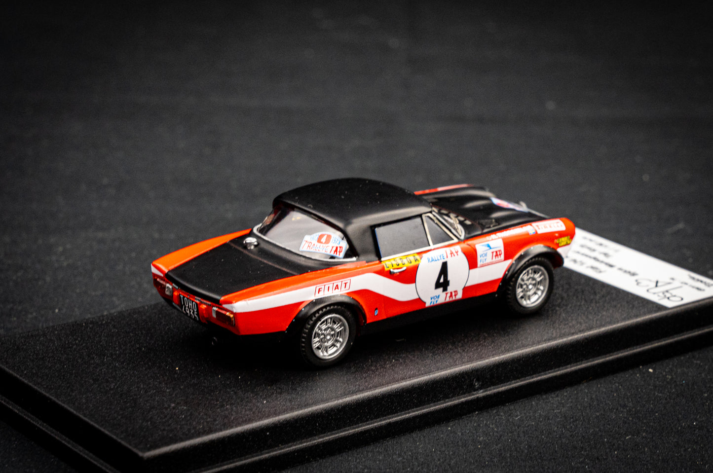 FIAT 124 Abarth Rallye lim. 150 pcs. #4 B. Waldegaard / H. Thorszelius - Rallye Portugal 1973 - Trofeu 1:43