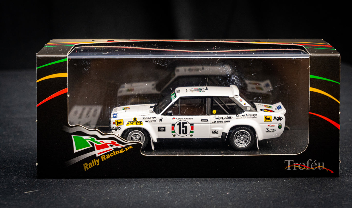 FIAT 131 Abarth lim. 150 pcs. #15 R. Ulyate / I. Street - P14 Safari Rallye 1979 - Trofeu 1:43