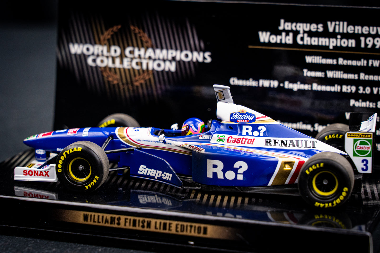 Jaques Villeneuve #3 Williams FW19 Formel 1 Weltmeister 1997 - Minichamps 1:43