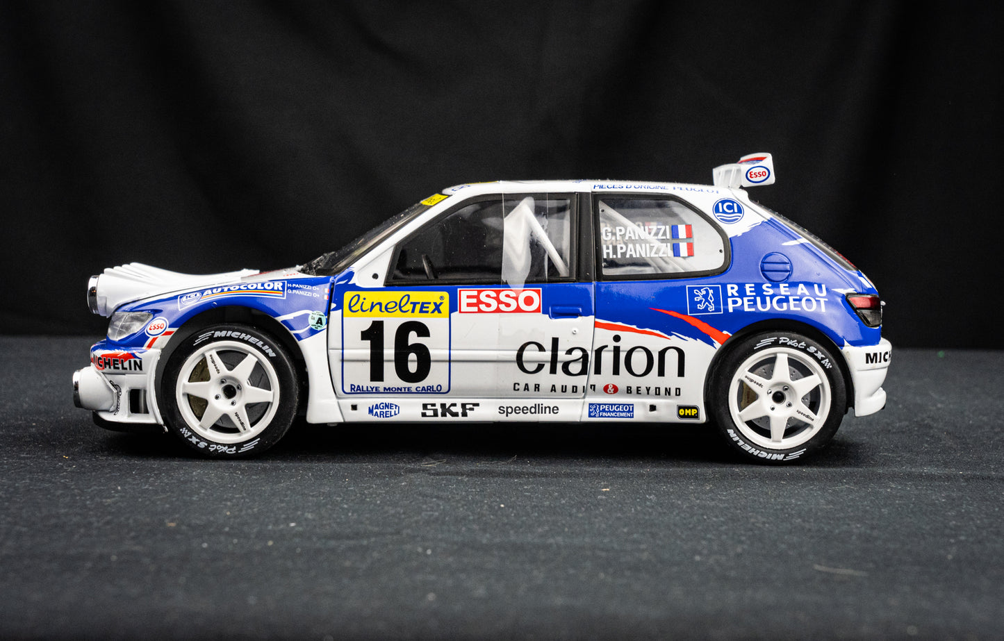 Peugeot 306 Maxi #16 G. Panizzi / H. Panizzi - Rallye Monte Carlo 1998 - Solido 1:18