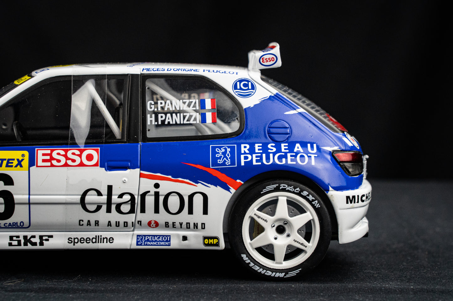 Peugeot 306 Maxi #16 G. Panizzi / H. Panizzi - Rallye Monte Carlo 1998 - Solido 1:18