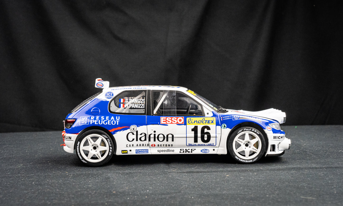 Peugeot 306 Maxi #16 G. Panizzi / H. Panizzi - Rallye Monte Carlo 1998 - Solido 1:18