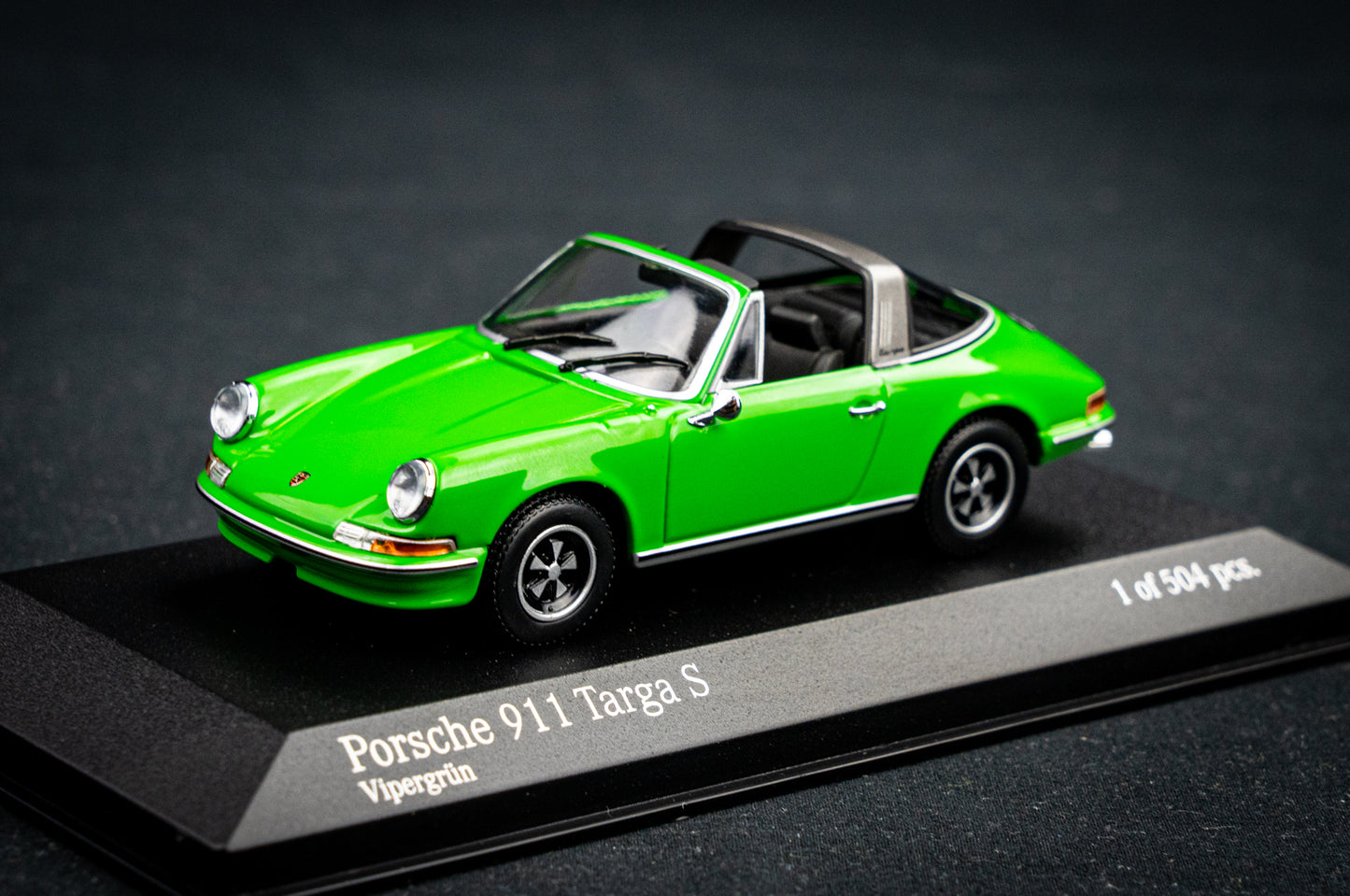 Porsche 911 Targa S 1972 vipergreen - Minichamps 1:43 limitiert auf 504 Stk.